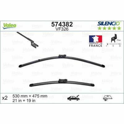 Valeo SILENCIO FLAT BLADE SET