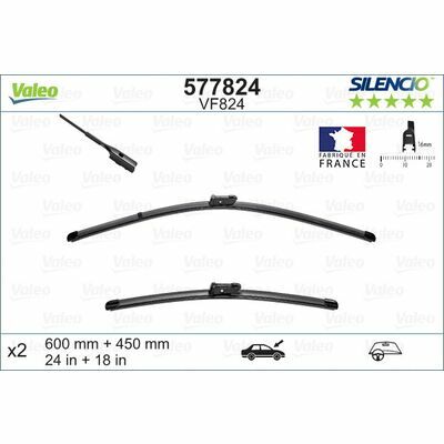 Valeo SILENCIO FLAT BLADE SET