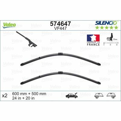 Valeo SILENCIO FLAT BLADE SET