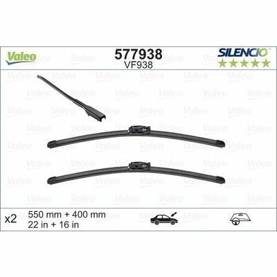Valeo SILENCIO FLAT BLADE SET | Zubehör | Reifenleader.de