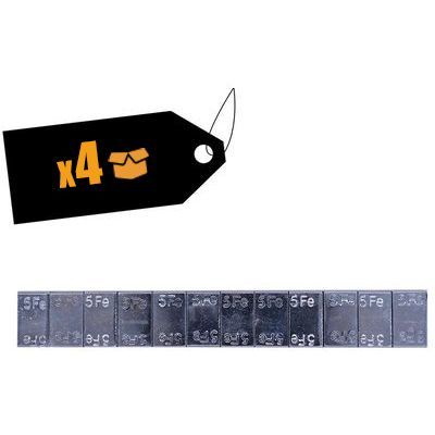 Generic Zinc-plated adhesive weight 12x5g