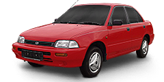 Daihatsu Charade (G200/G2) 1993 - 2003 Laiptuota sunkvežimio priekaba 1.5i Shortback SX