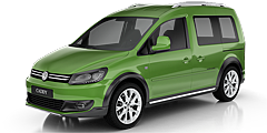 Volkswagen Caddy Cross Caddy (2K, 2KN) 2013 - 2015 Farmari Cross Caddy 2.0 (Erdgas NG)