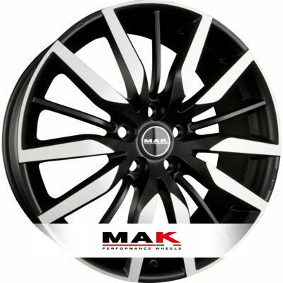 Alloy Wheels Mak Barbury 8x19 Et40 5x114 3 76 Black Tyreleader Co Uk