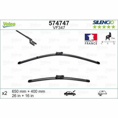 Valeo SILENCIO FLAT BLADE SET