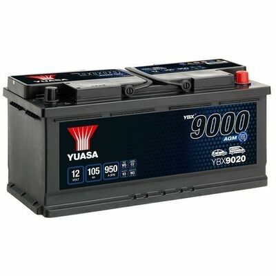 Yuasa YBX9000 AGM Start Stop Plus Batteries