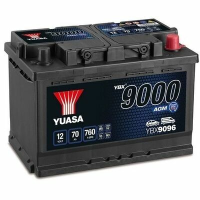 Yuasa YBX9000 AGM Start Stop Plus Batteries