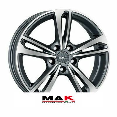 Cerchio In Lega MAK KASSEL 17x7,5 ET33 5x110 Gloss Black 8030580895040