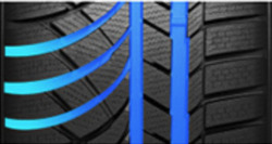 Uzlabota saķere uz slapja ceļa seguma