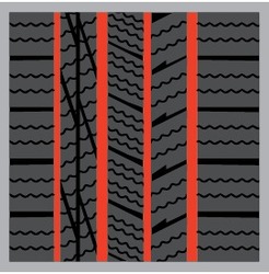 Štyri podélné drážky